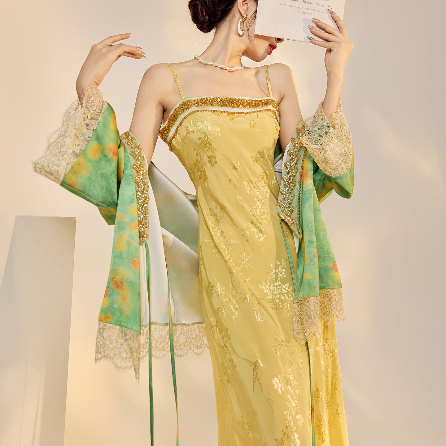 Jacquard Cardigan Set | Suzhou Craftsmanship | Aurelle