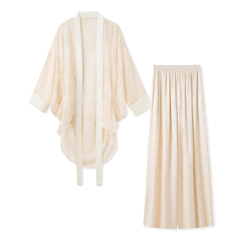Cardigan Set | Hand-Embroidered Detailing | Aurelle