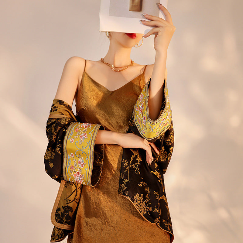 Black Silk Coat | Traditional Craft | Aurelle