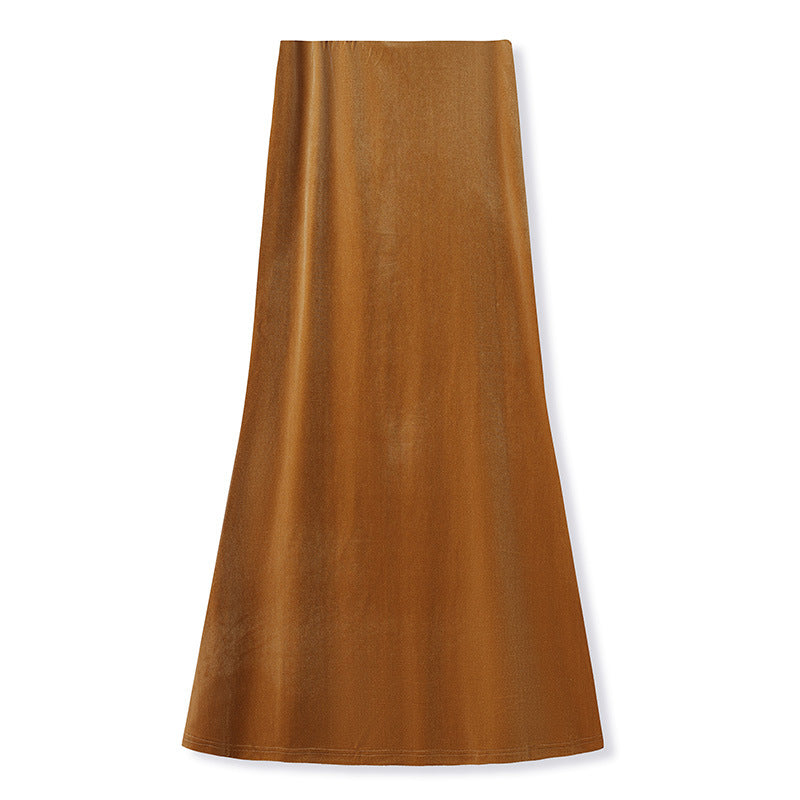 Gold Velvet Skirt | Suzhou Silk Embroidery | Aurelle