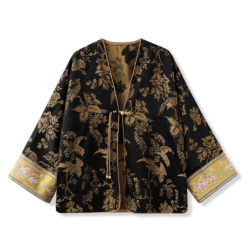 Black Silk Coat | Traditional Craft | Aurelle