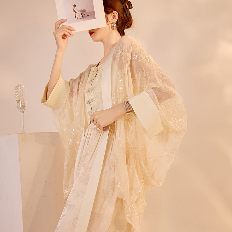 Cardigan Set | Hand-Embroidered Detailing | Aurelle
