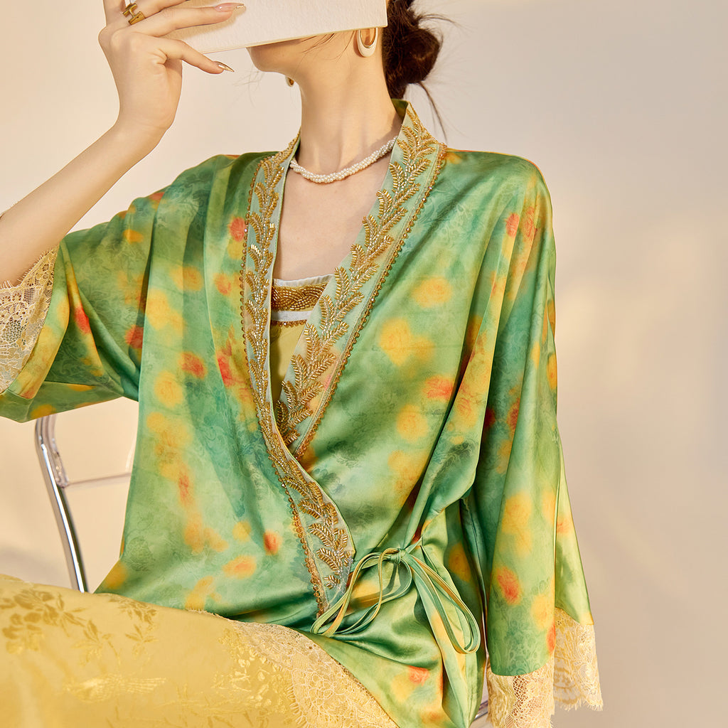 Jacquard Cardigan Set | Suzhou Craftsmanship | Aurelle