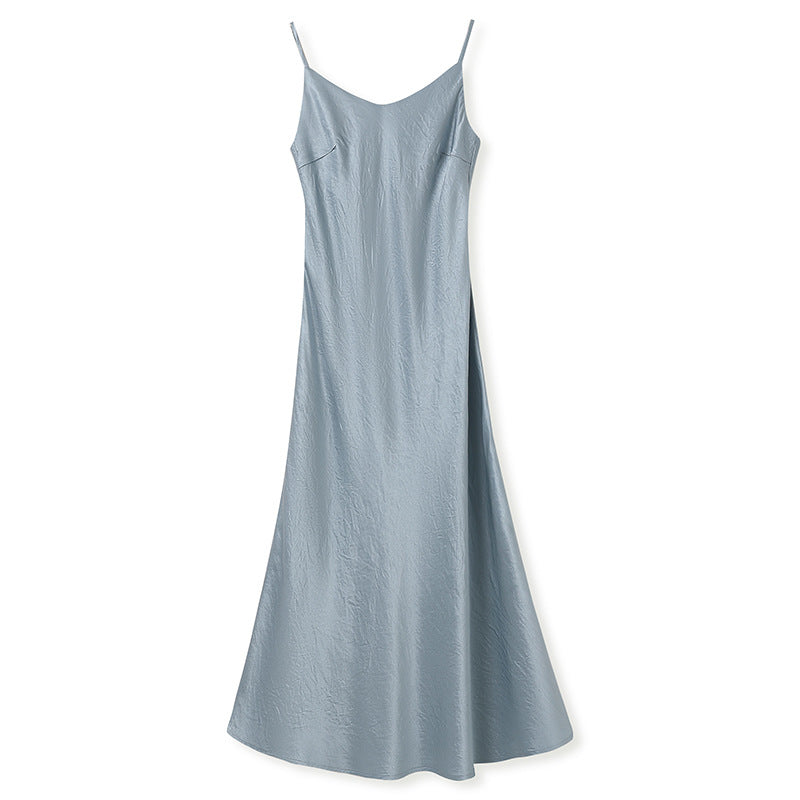 Pink Acetate Dress | Hand-Embroidered | Aurelle