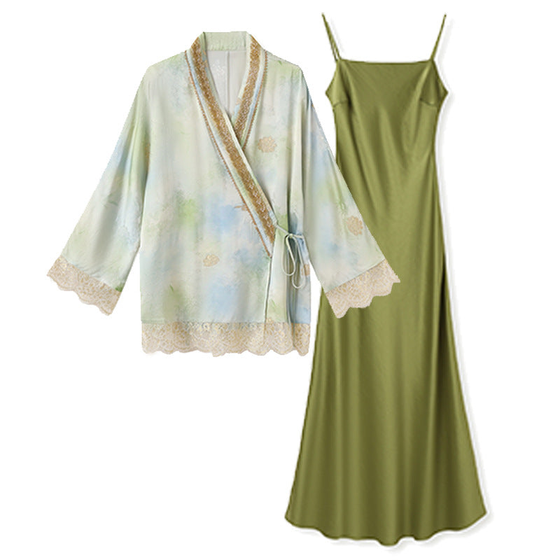 Lace Cardigan Set | Hand-Embroidered Details | Aurelle