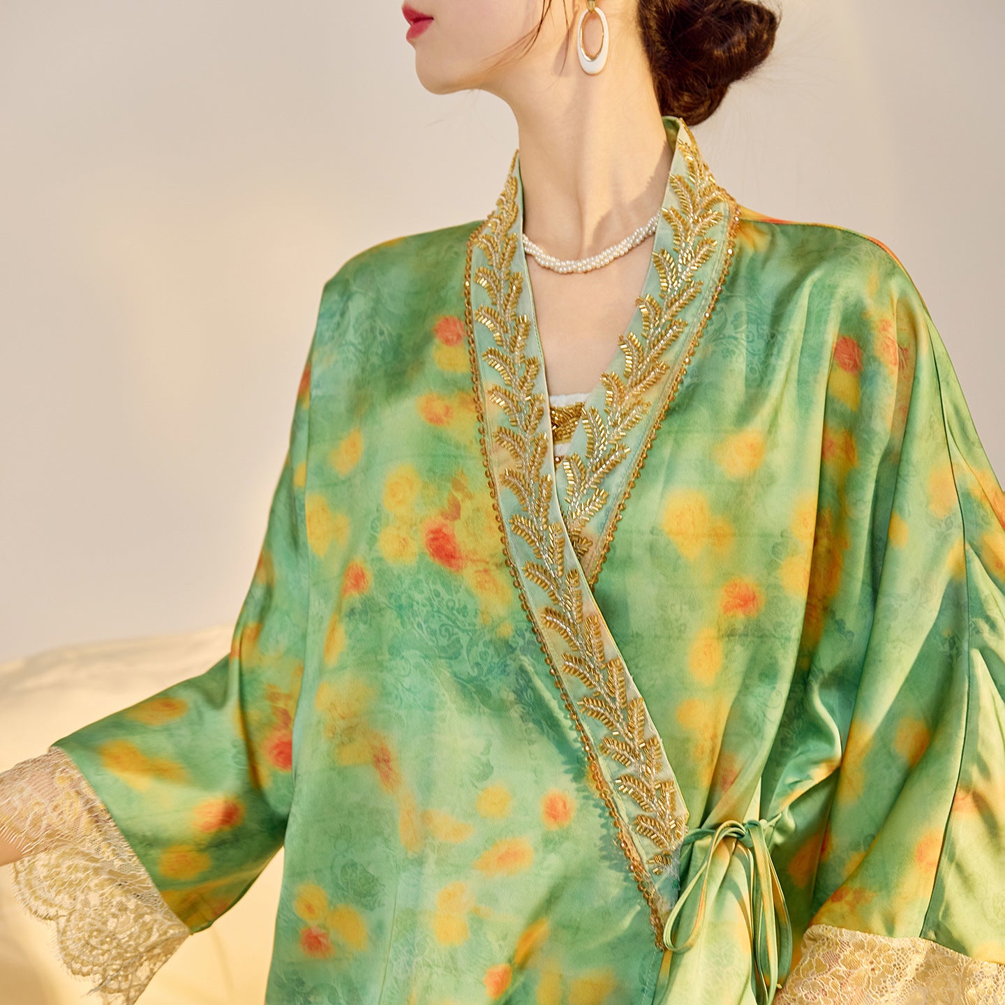 Jacquard Cardigan Set | Suzhou Craftsmanship | Aurelle