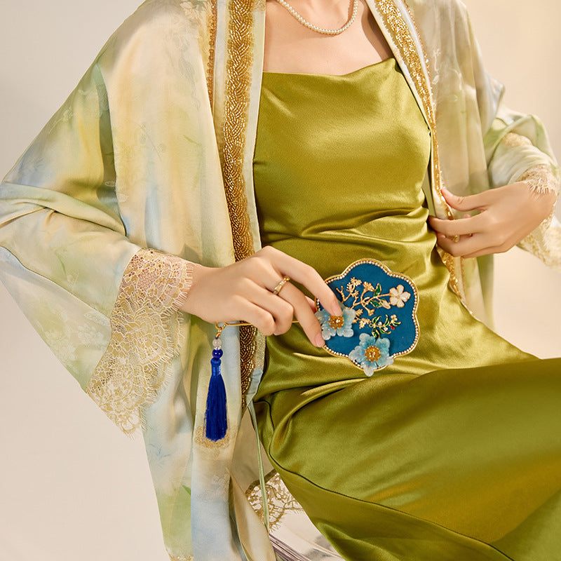 Lace Cardigan Set | Hand-Embroidered Details | Aurelle