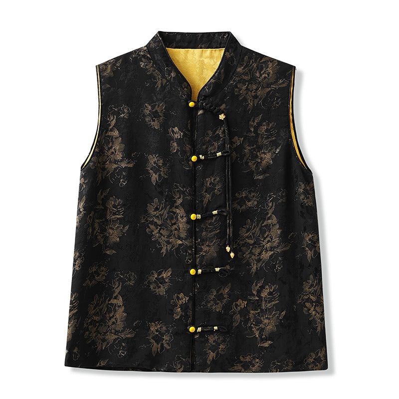 Black Silk Suit | Suzhou Embroidery | Aurelle