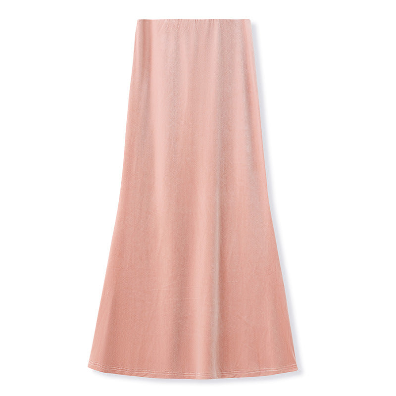 Gold Velvet Skirt | Suzhou Silk Embroidery | Aurelle